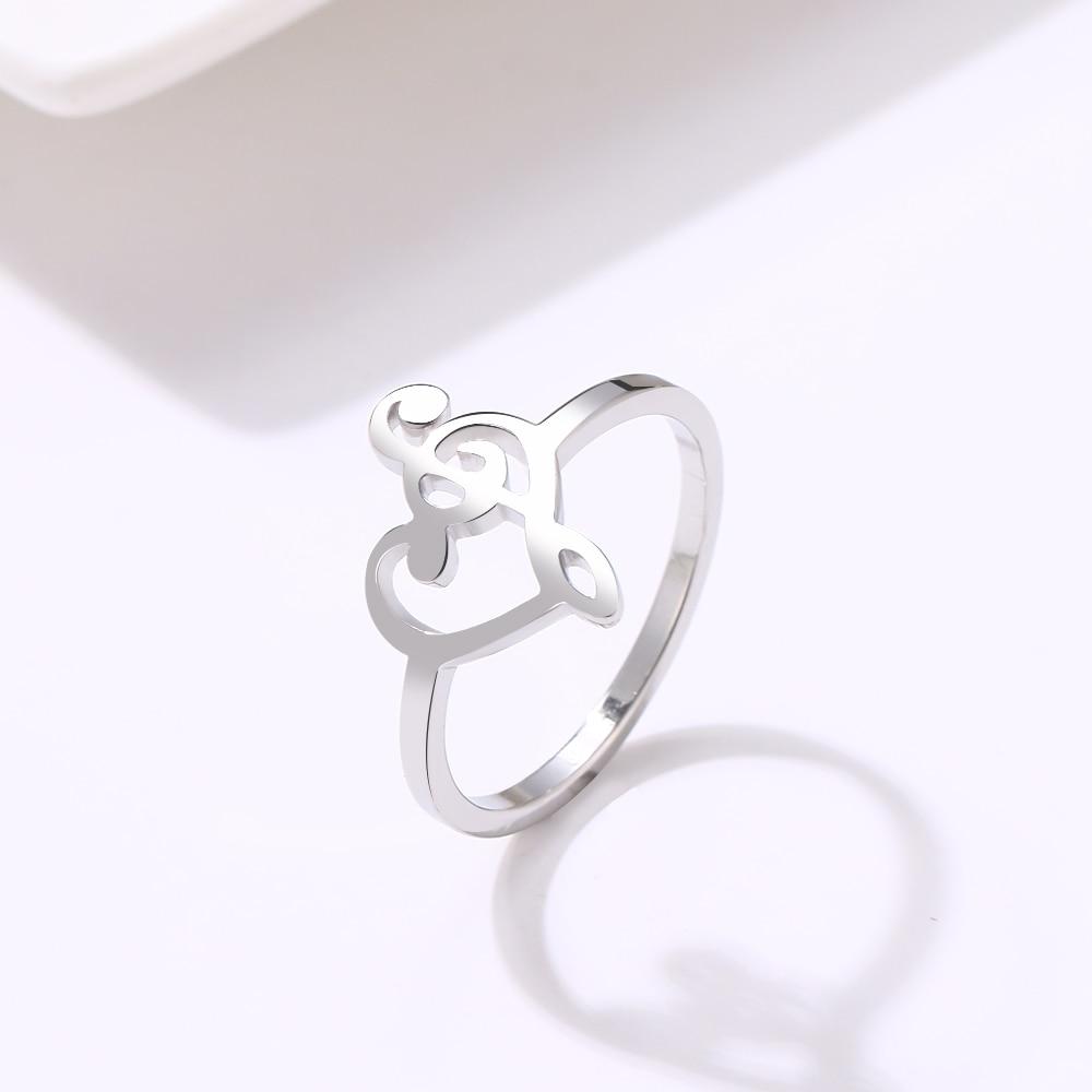 Free - Heart of Treble & Bass Clef Ring
