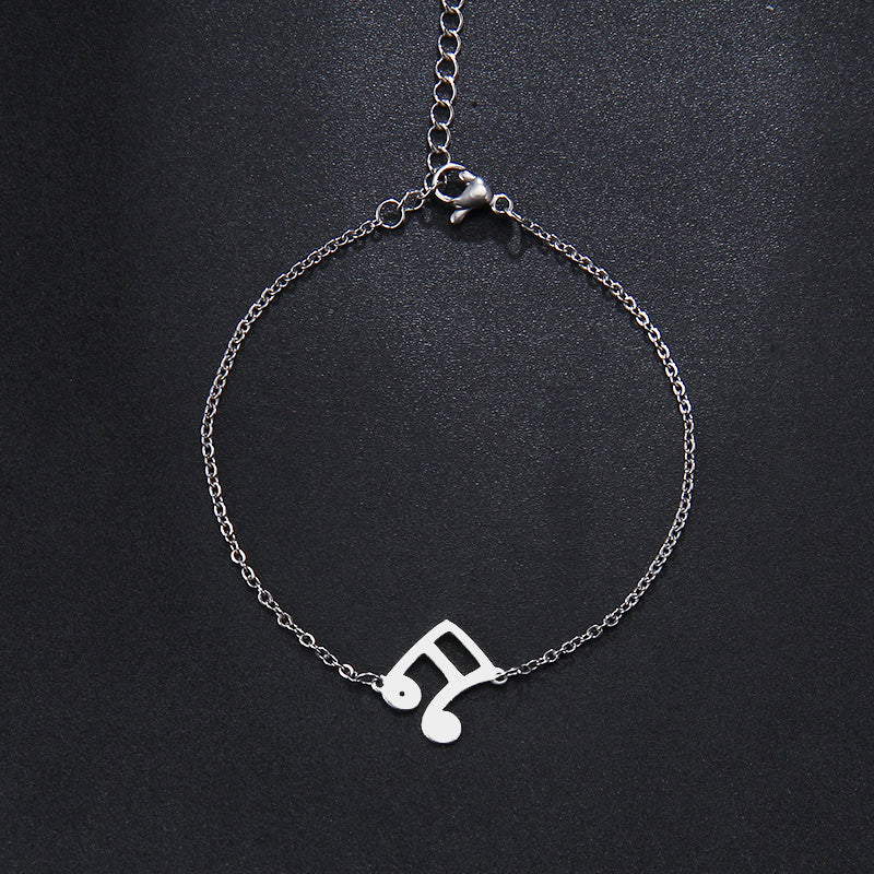 Free - Music Notes Steel Bracelet