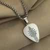 Stainless Steel Guitar Pick Necklace