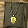 Stainless Steel Guitar Pick Necklace