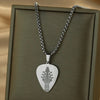 Stainless Steel Guitar Pick Necklace