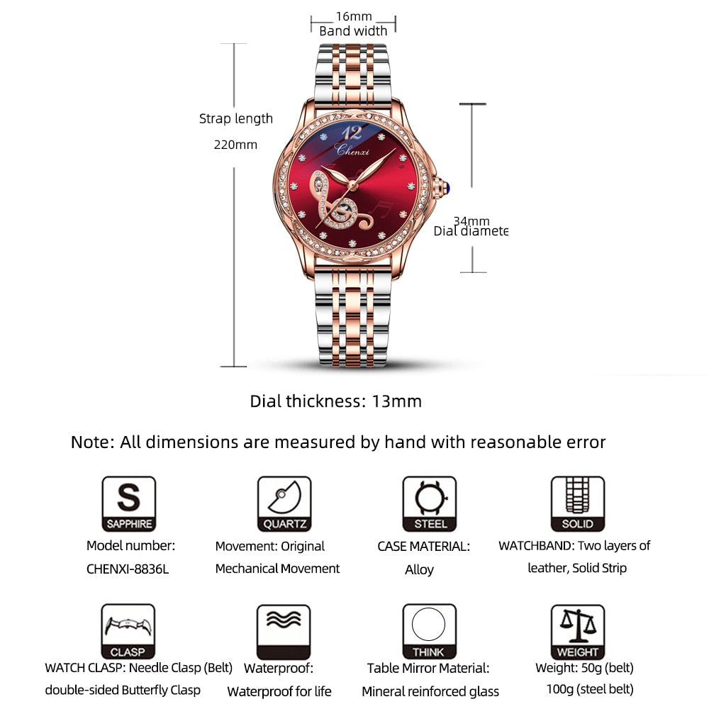 Treble Clef Music Mechanical Watch