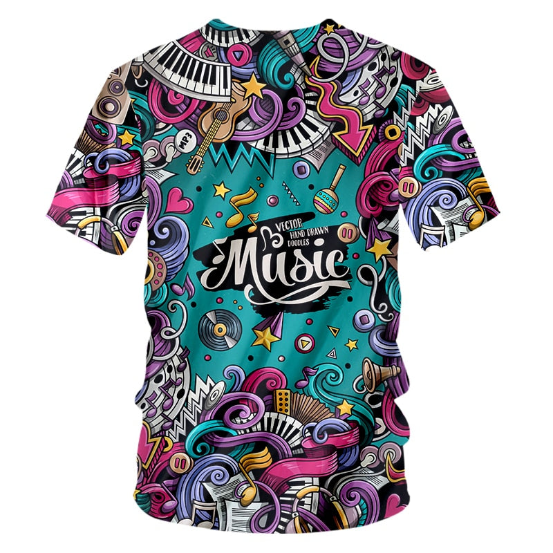 Fashion Musical Instruments T-shirt - { shop_name }} - Review