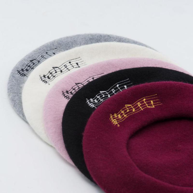 Musical Note Beret Flat Caps