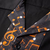 Music Notes Men's Bowling Blouse