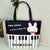Piano Keys & Rabbit Tote Bag