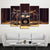 5 Pieces Drum Kits Stage Wall Art