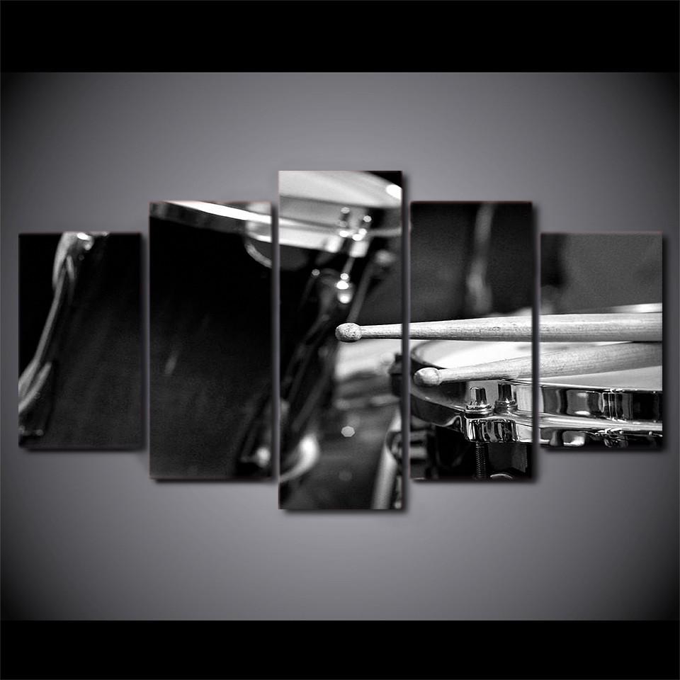 5 Pieces Classic Drum Canvas Art - { shop_name }} - Review