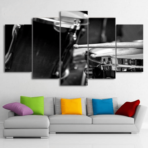 5 Pieces Classic Drum Canvas Art - { shop_name }} - Review