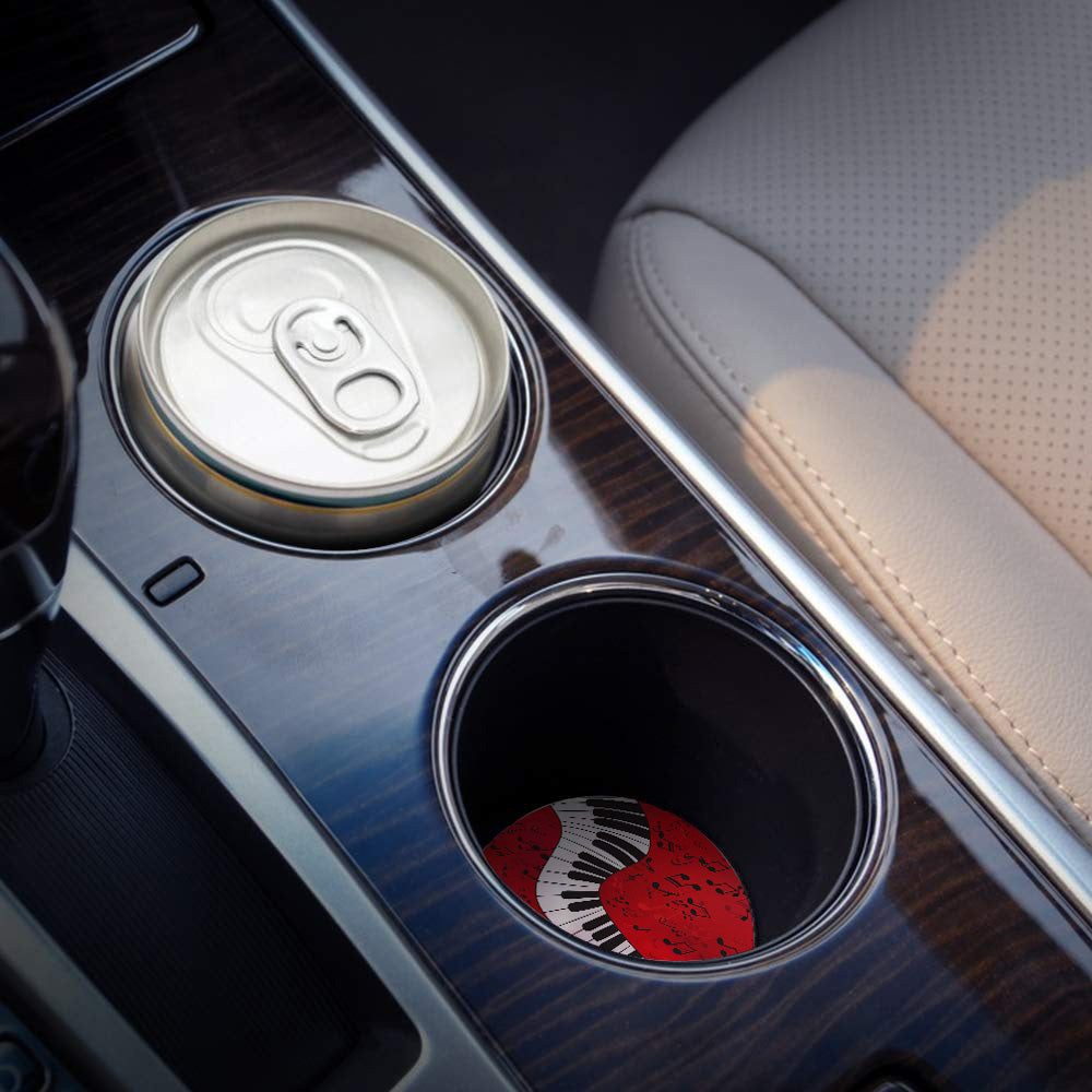 Piano Music Notes Car Ceramics Coaster