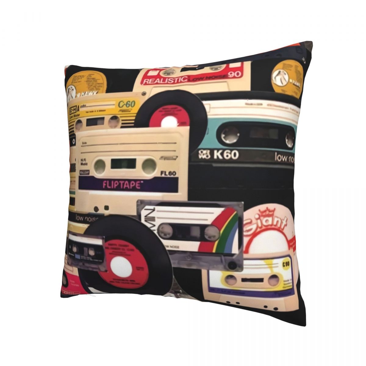 Vintage Cassette Pillowcase