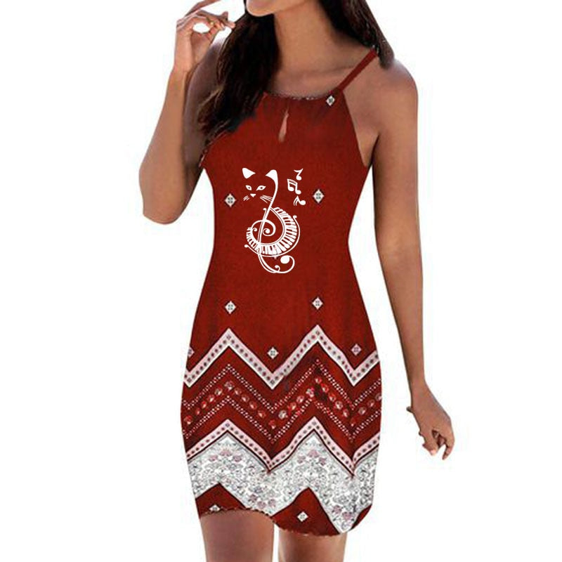 Music Notes Women Summer Dress