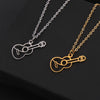 Classic Guitar Hollow Necklace