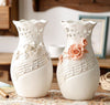 Music Notes & Flower Ceramic Vase