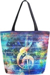 Chic Music Clef Canvas Bag