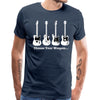 Choose Your Weapon Guitar T-shirt - Navy / XS - { shop_name }} - Review