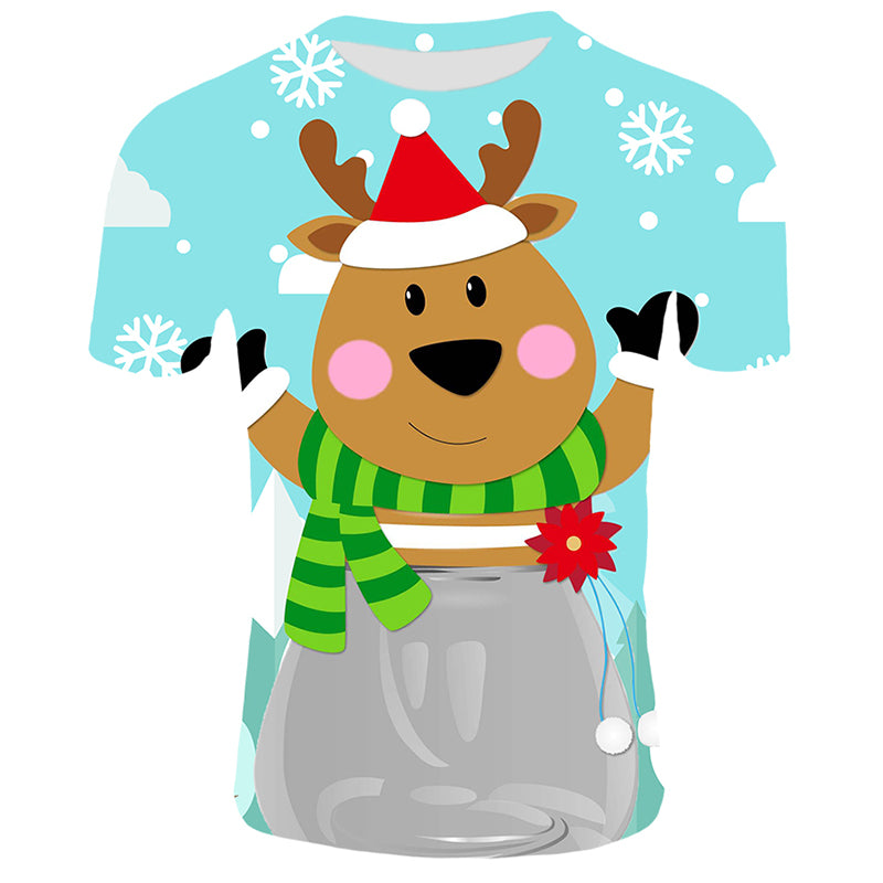 Snowy Christmas Blue T-shirt Collection