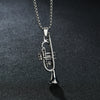 Stainless Steel Trumpet Necklace