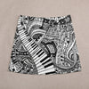 Piano Key Doodle Mini Skirt