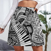 Piano Key Doodle Mini Skirt