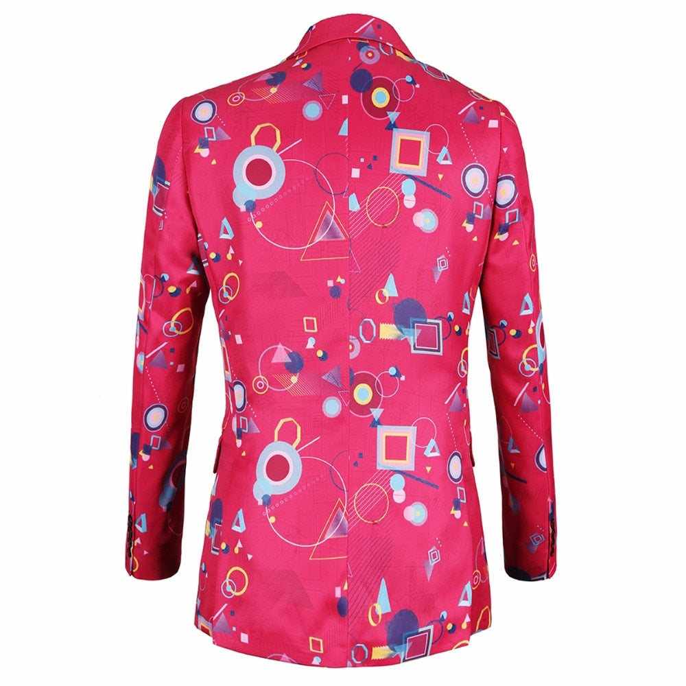 Shapes Printed Blazer - { shop_name }} - Review