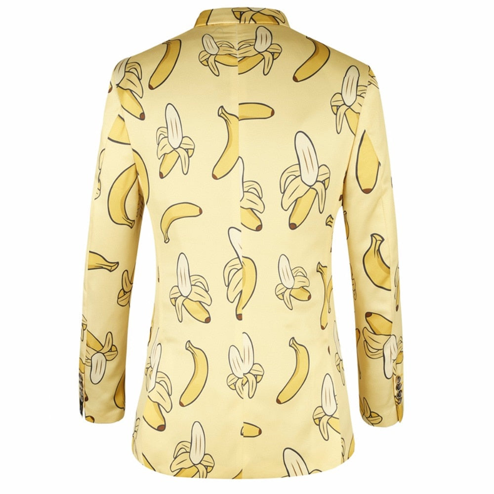 3D Banana Printed Blazer - { shop_name }} - Review