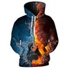 3D Water Fire Guitar Hoodie - { shop_name }} - Review