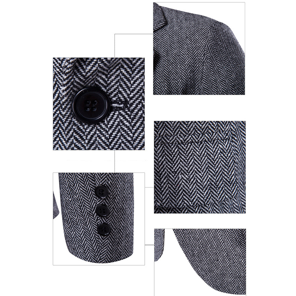 Formal Grey Wool Suit