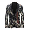 Vintage Printed Plus Size Blazer