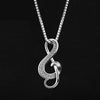 Zircon Music Symbol Necklace
