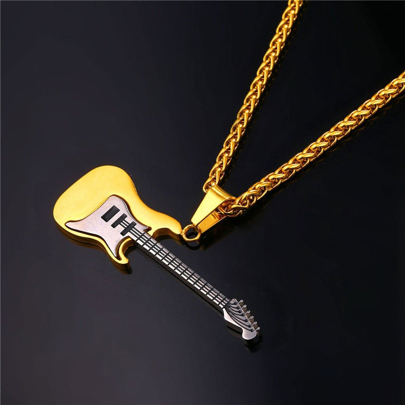 Collare Guitar Pendant Necklace