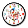 Colorful G Clef Wall Clock