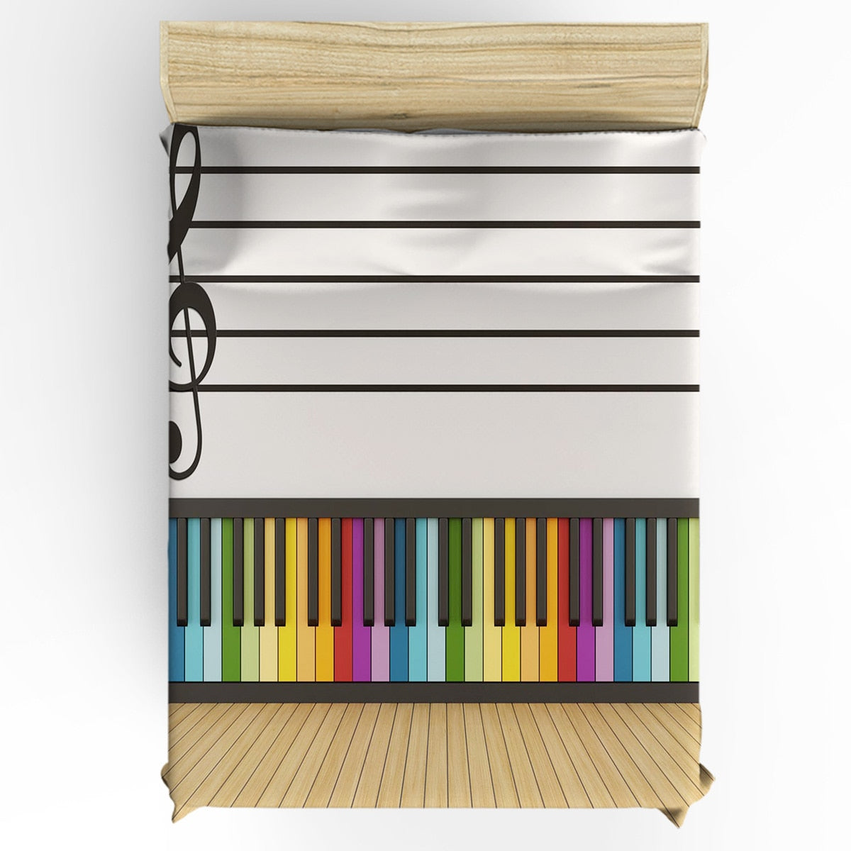 Keyboard Music Art Bedding Set