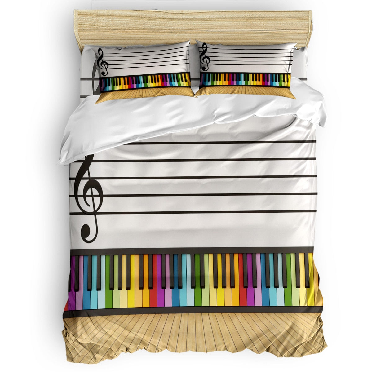 Keyboard Music Art Bedding Set