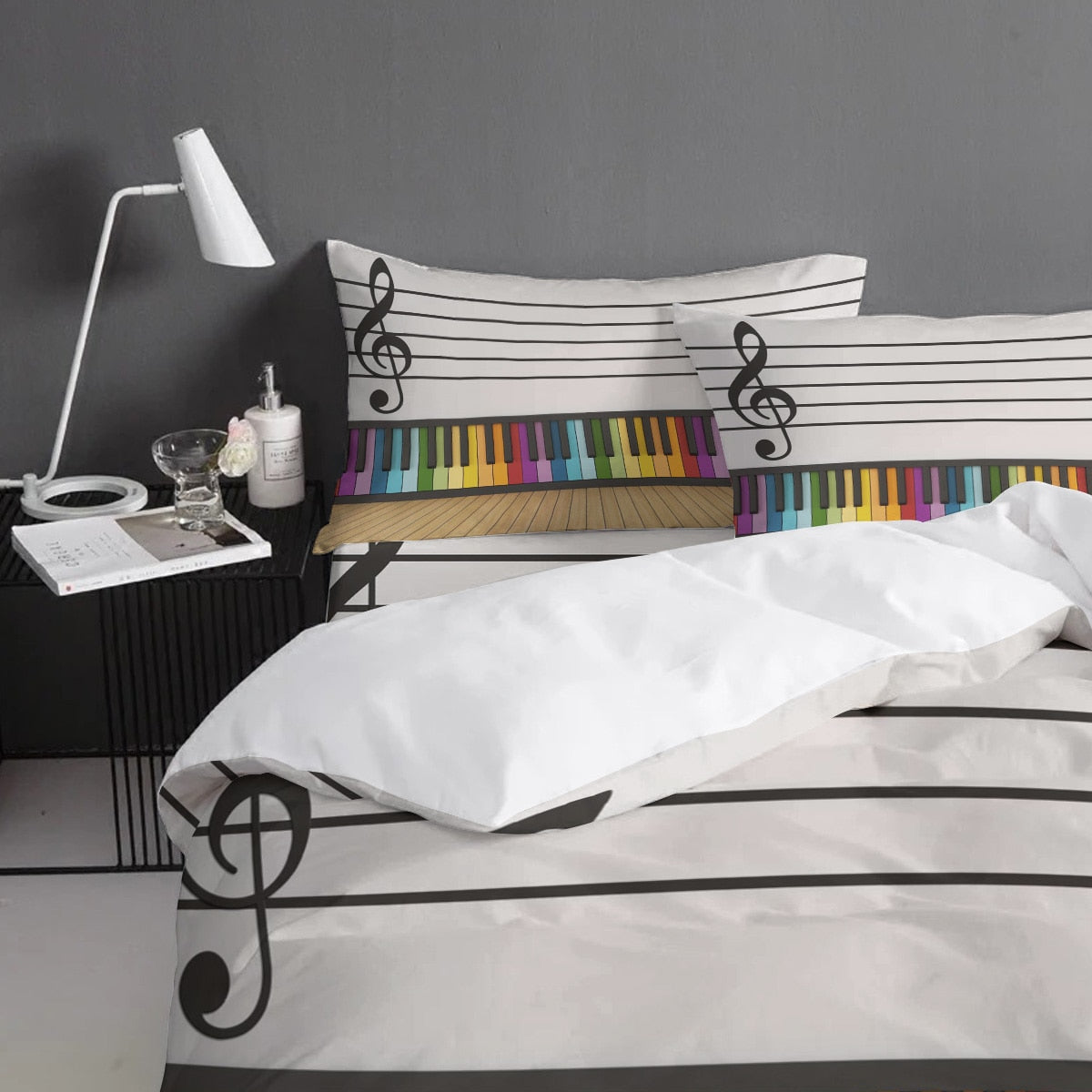 Keyboard Music Art Bedding Set