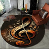 Music Note Art Round Carpet
