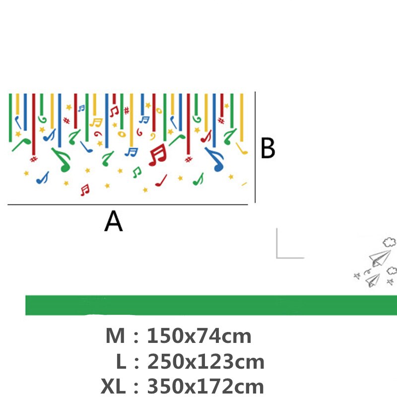 Music Note Decor Wall Sticker