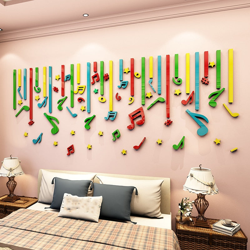 Music Note Decor Wall Sticker