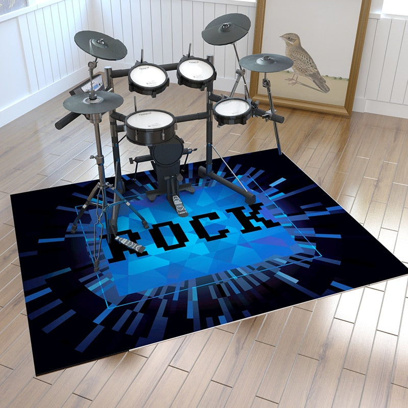 Colorful Music Notes Rock Carpet