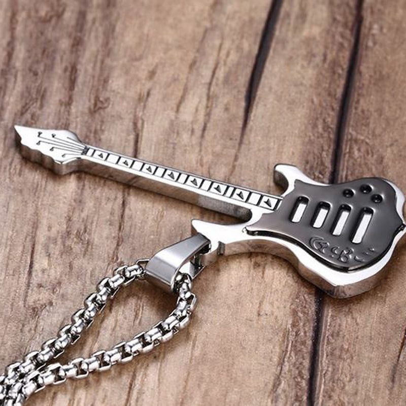 Electric Guitar Pendant Necklace