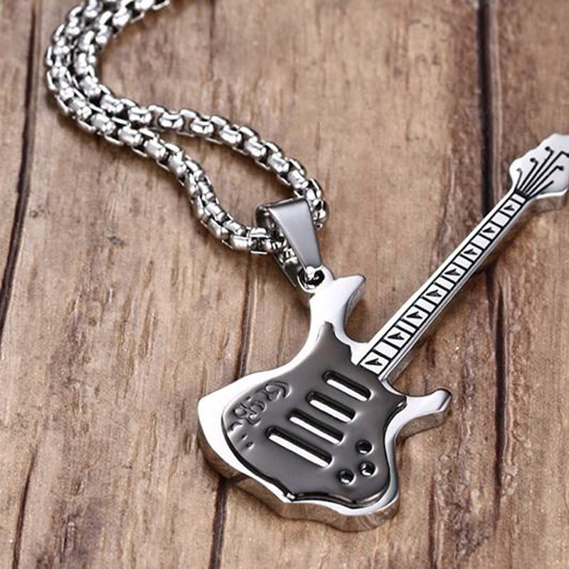 Electric Guitar Pendant Necklace