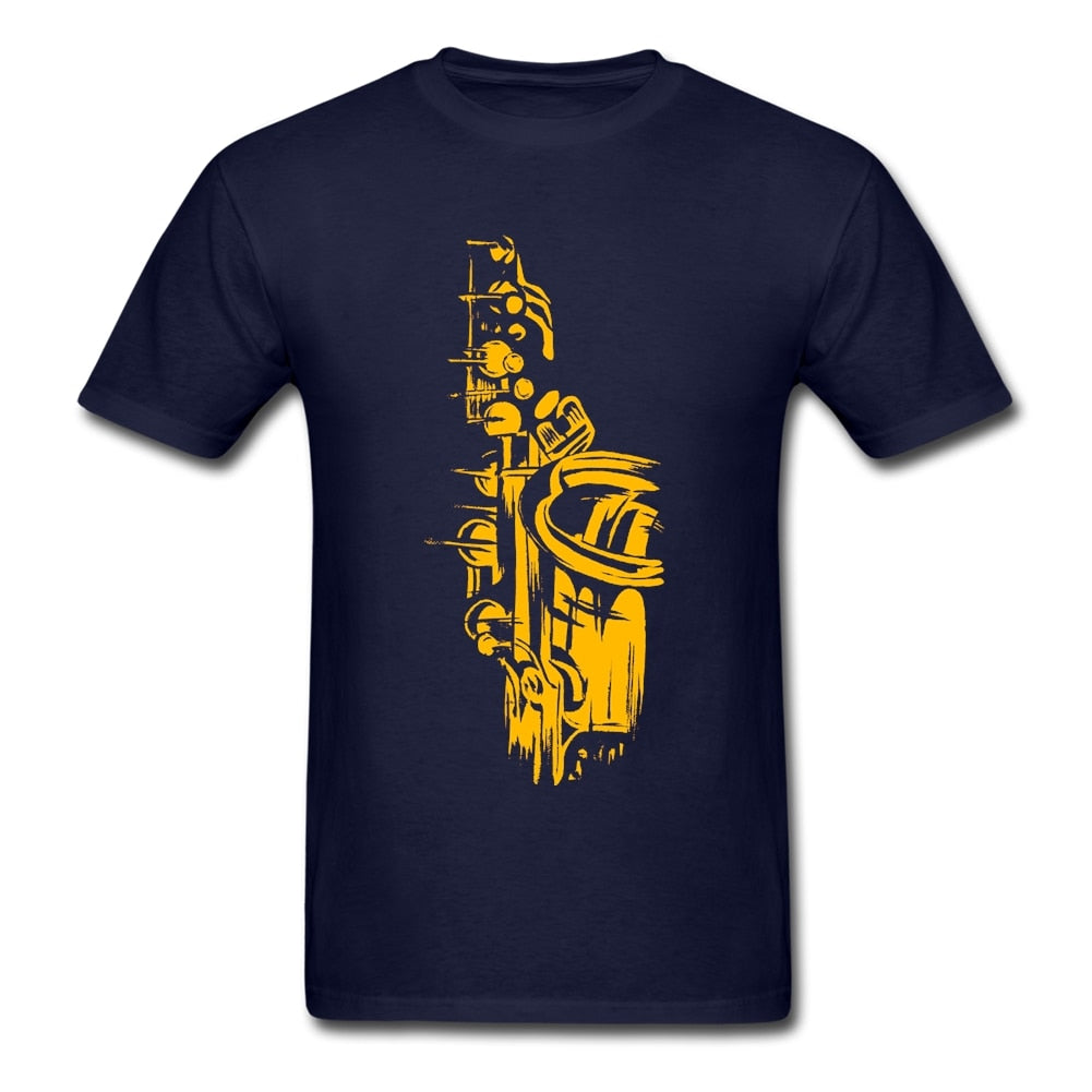 Saxophone Graphic Crew T-shirt
