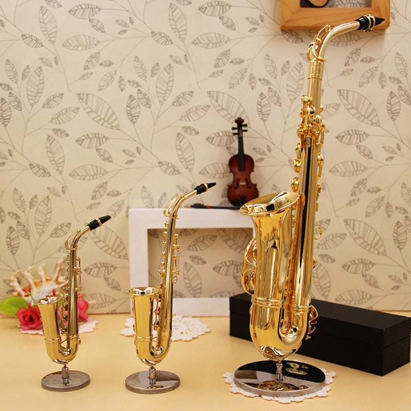 Copper Saxophone Model Miniature