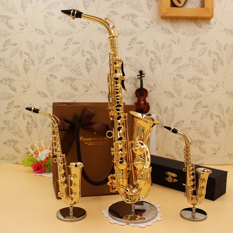 Copper Saxophone Model Miniature