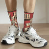 Retro Guitar Music Crew Socks