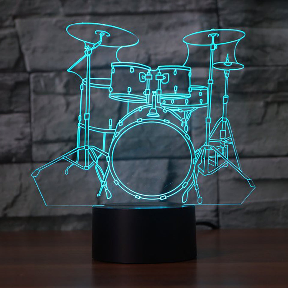 Drum Set LED Lamp
