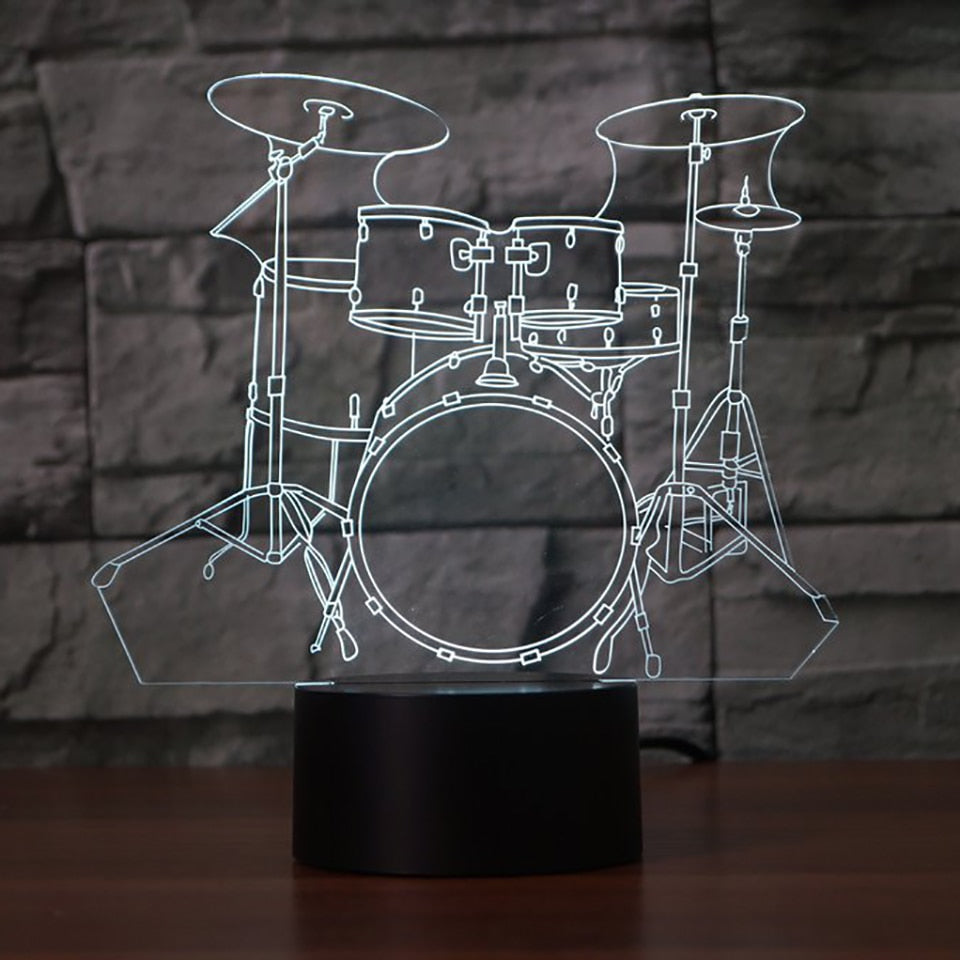 Drum Set LED Lamp