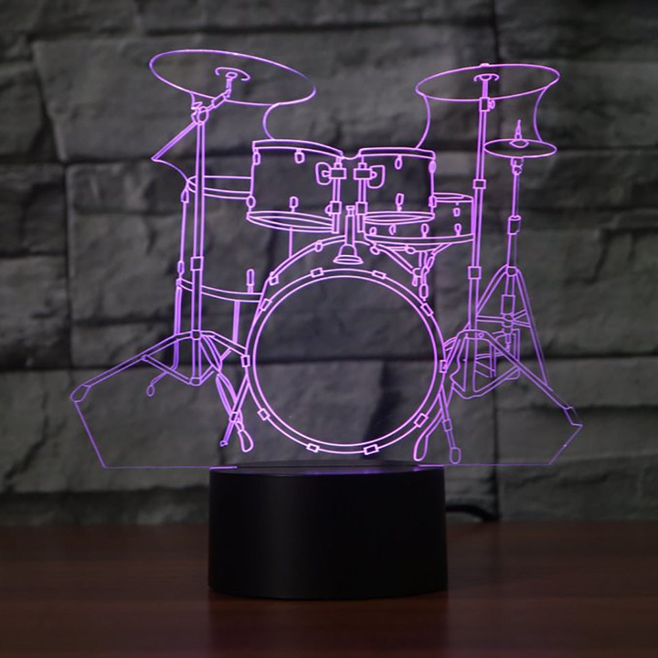Drum Set LED Lamp