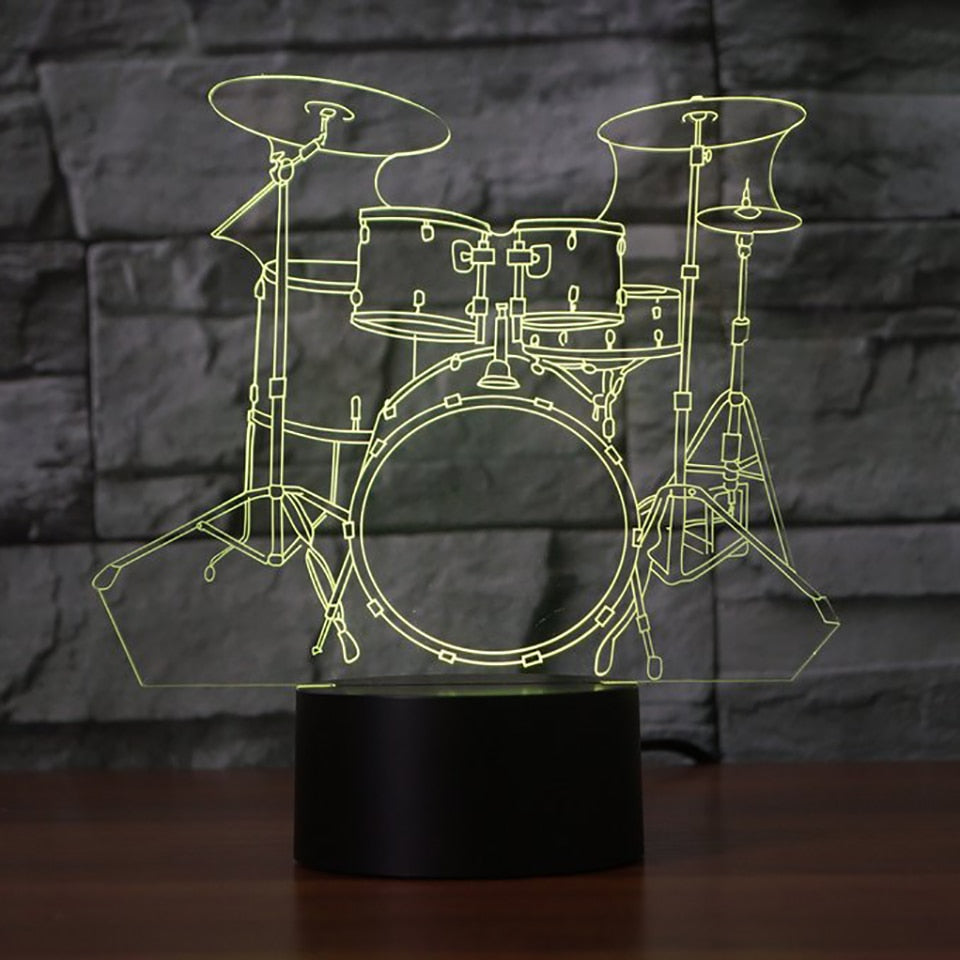 Drum Set LED Lamp