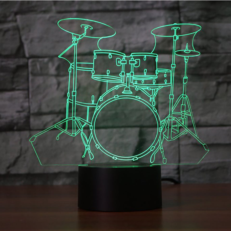 Drum Set LED Lamp